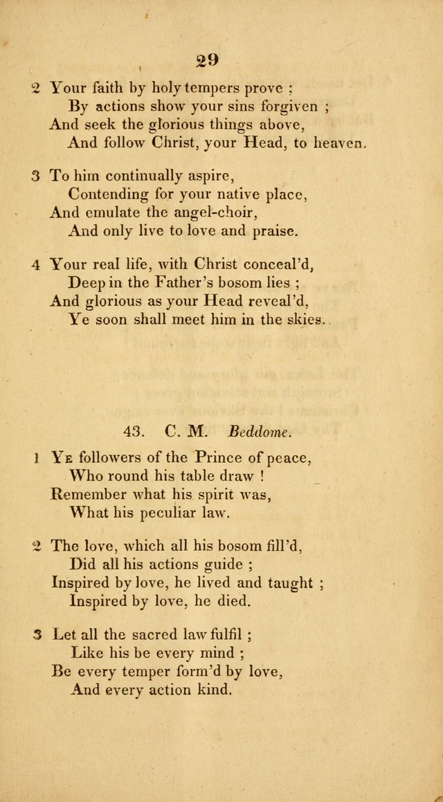 Hymns adapted to Communion Service page 29