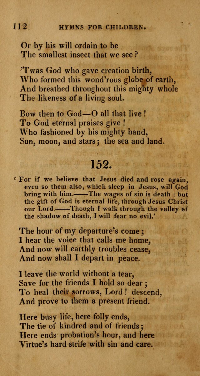 Hymns for Children, Selected and Altered page 105