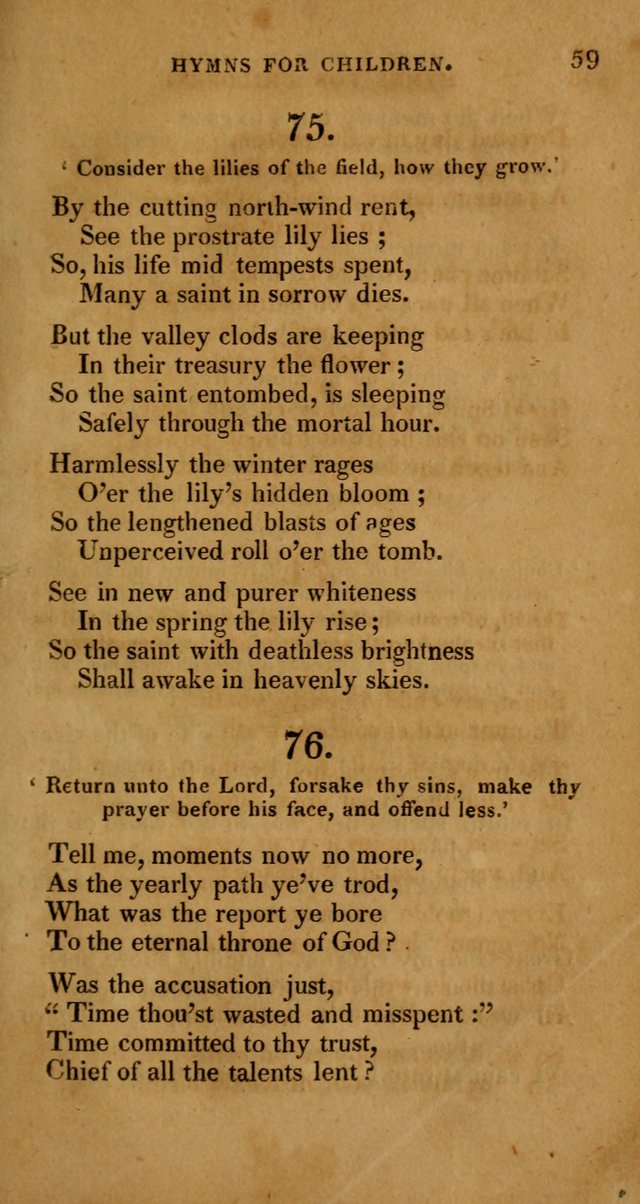 Hymns for Children, Selected and Altered page 52