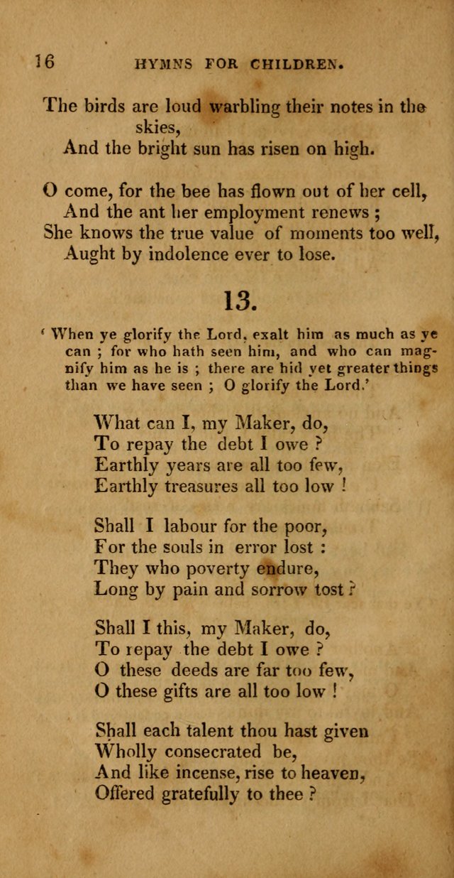 Hymns for Children, Selected and Altered page 9