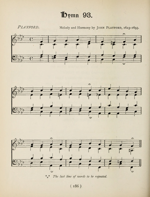 Hymns and Chorales: for schools and colleges page 186