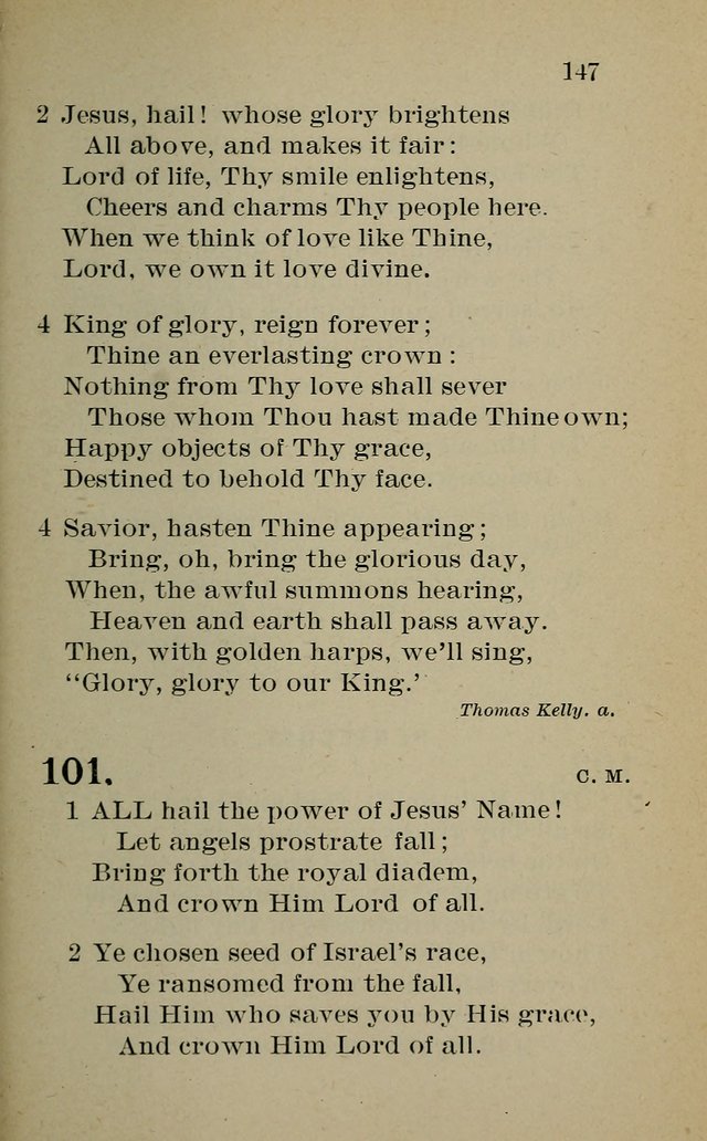 Hymnal: for churches and Sunday-schools of the Augustana Synod page 147
