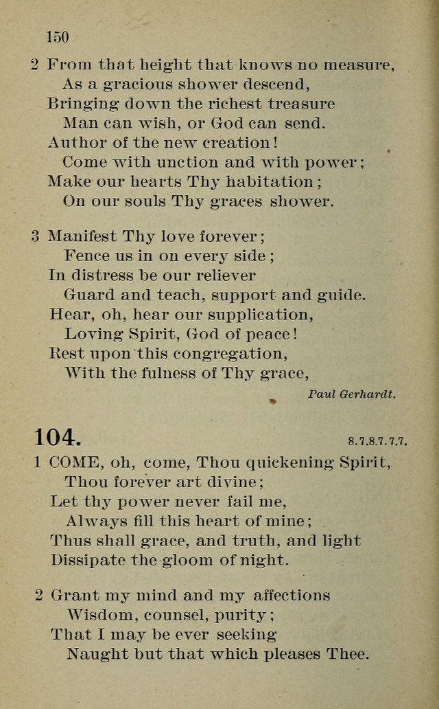 Hymnal: for churches and Sunday-schools of the Augustana Synod page 150