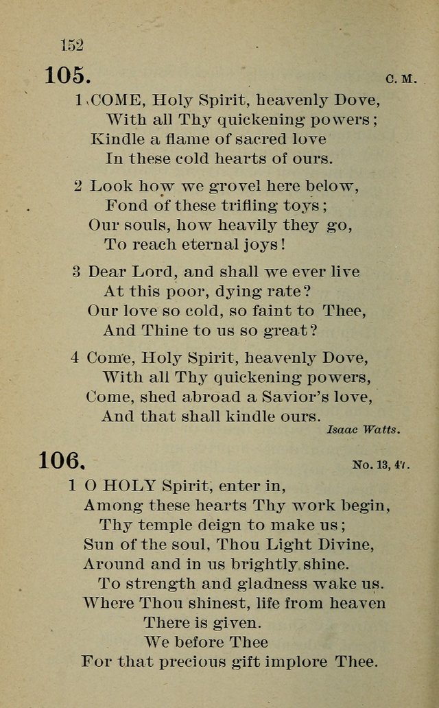 Hymnal: for churches and Sunday-schools of the Augustana Synod page 152