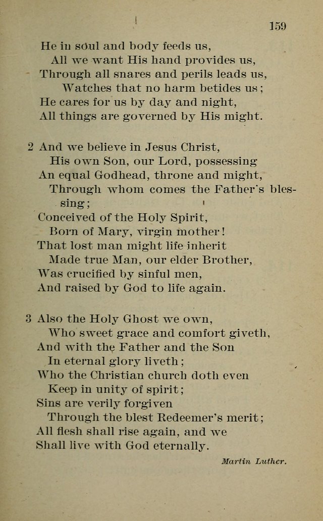 Hymnal: for churches and Sunday-schools of the Augustana Synod page 159