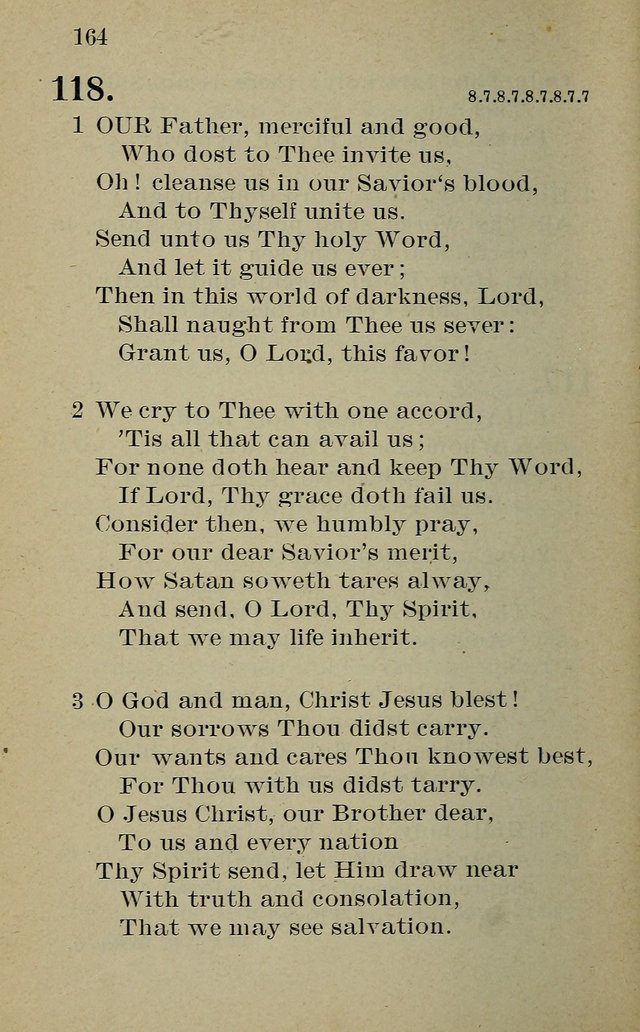 Hymnal: for churches and Sunday-schools of the Augustana Synod page 164