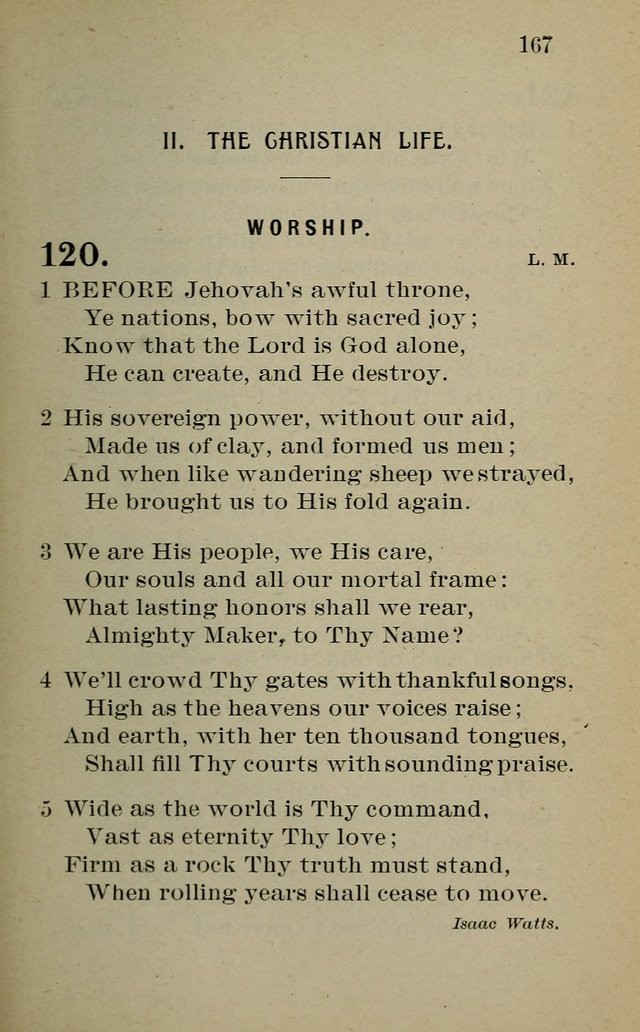 Hymnal: for churches and Sunday-schools of the Augustana Synod page 167