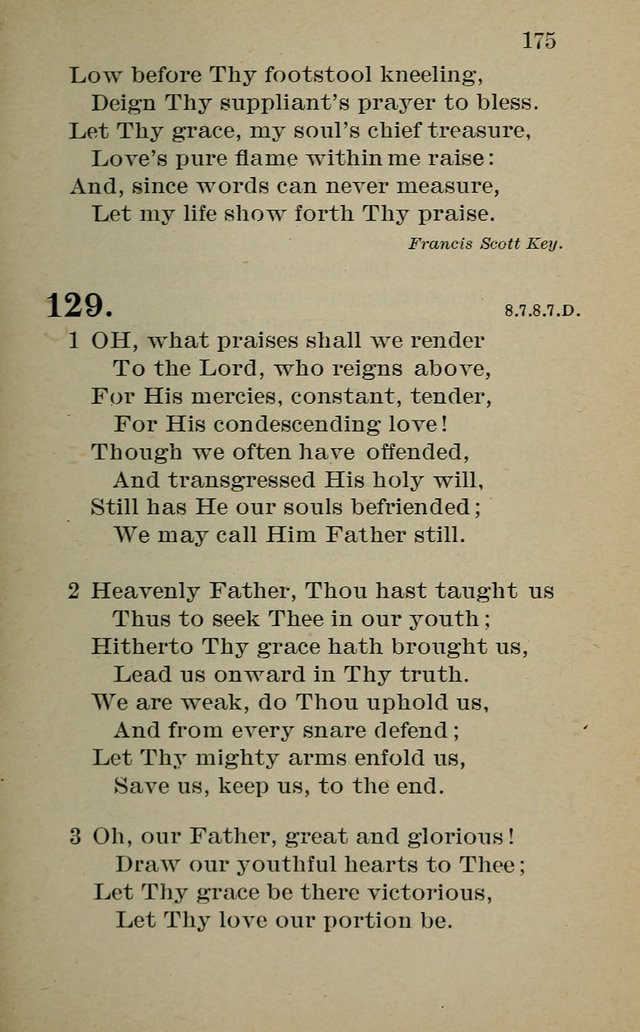 Hymnal: for churches and Sunday-schools of the Augustana Synod page 175