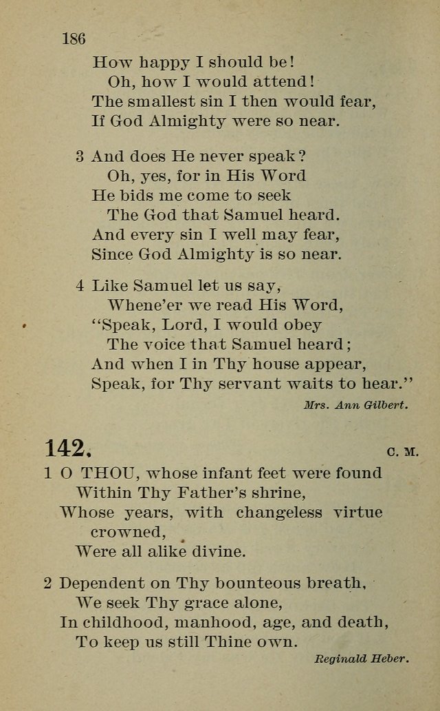 Hymnal: for churches and Sunday-schools of the Augustana Synod page 186