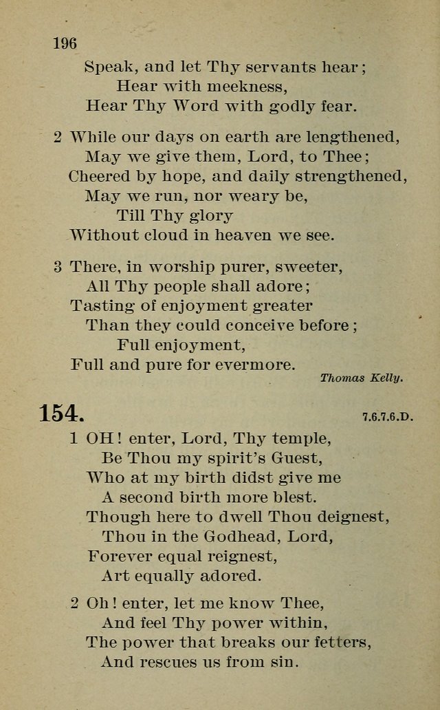 Hymnal: for churches and Sunday-schools of the Augustana Synod page 196