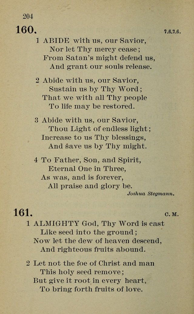 Hymnal: for churches and Sunday-schools of the Augustana Synod page 204
