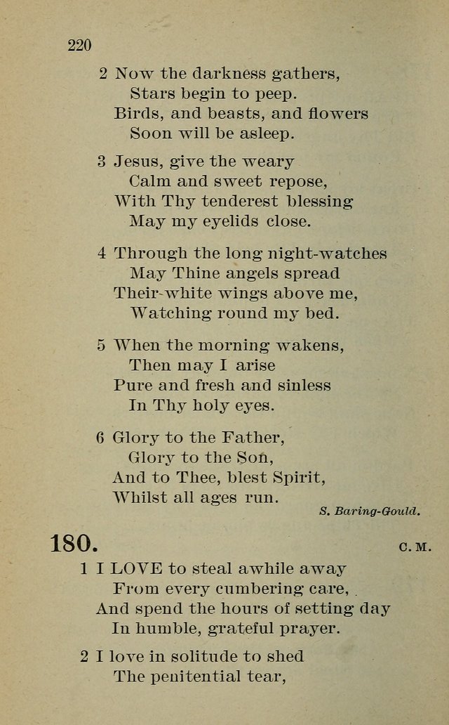 Hymnal: for churches and Sunday-schools of the Augustana Synod page 220