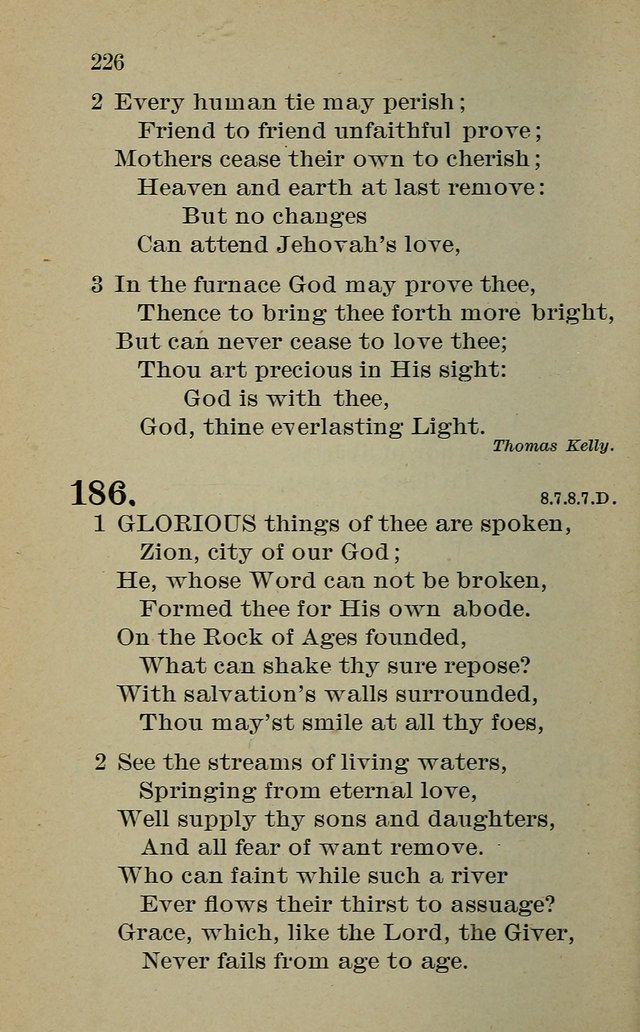 Hymnal: for churches and Sunday-schools of the Augustana Synod page 226