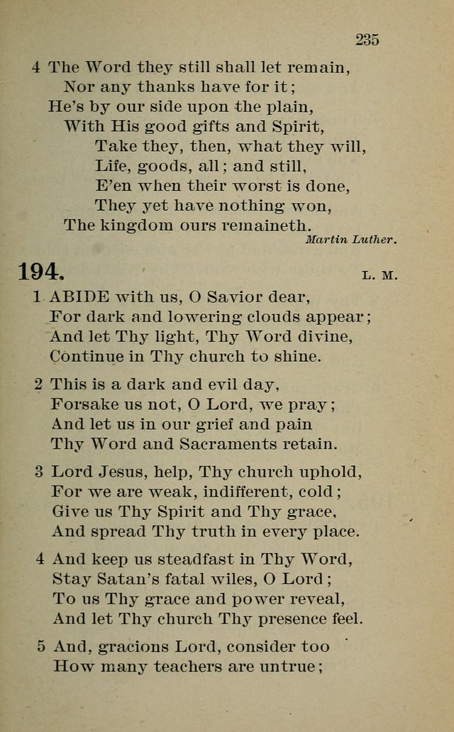 Hymnal: for churches and Sunday-schools of the Augustana Synod page 235