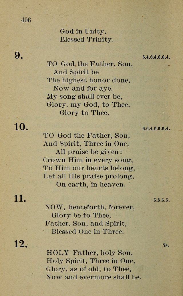 Hymnal: for churches and Sunday-schools of the Augustana Synod page 406
