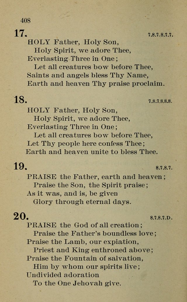 Hymnal: for churches and Sunday-schools of the Augustana Synod page 408