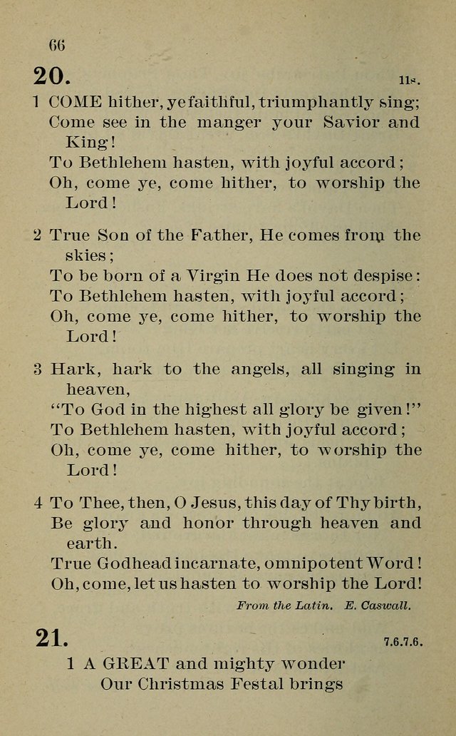 Hymnal: for churches and Sunday-schools of the Augustana Synod page 66