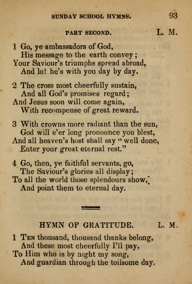 Hymns Composed for the Use of Sunday Schools, and Youthful Christians page 93