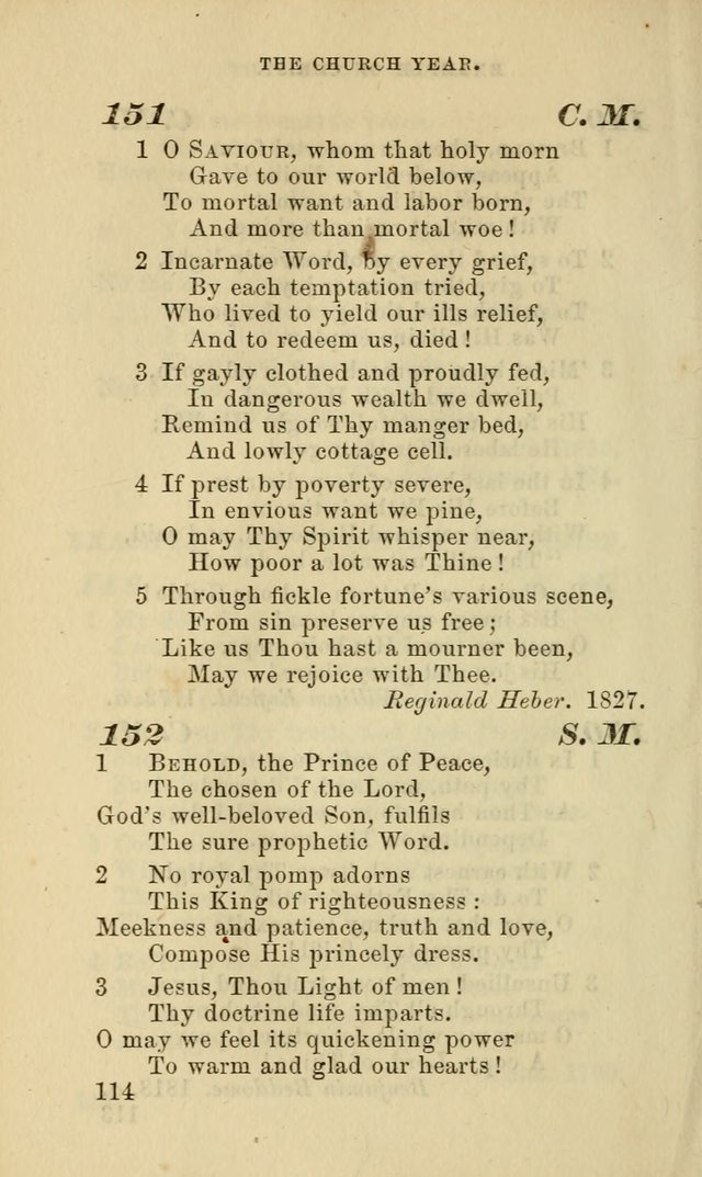 Hymns for the use of the Evangelical Lutheran Church, by the Authority of the Ministerium of Pennsylvania page 114