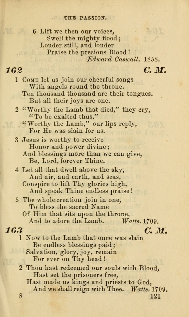 Hymns for the use of the Evangelical Lutheran Church, by the Authority of the Ministerium of Pennsylvania page 121