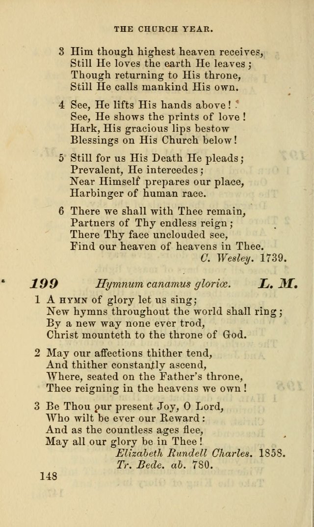 Hymns for the use of the Evangelical Lutheran Church, by the Authority of the Ministerium of Pennsylvania page 148