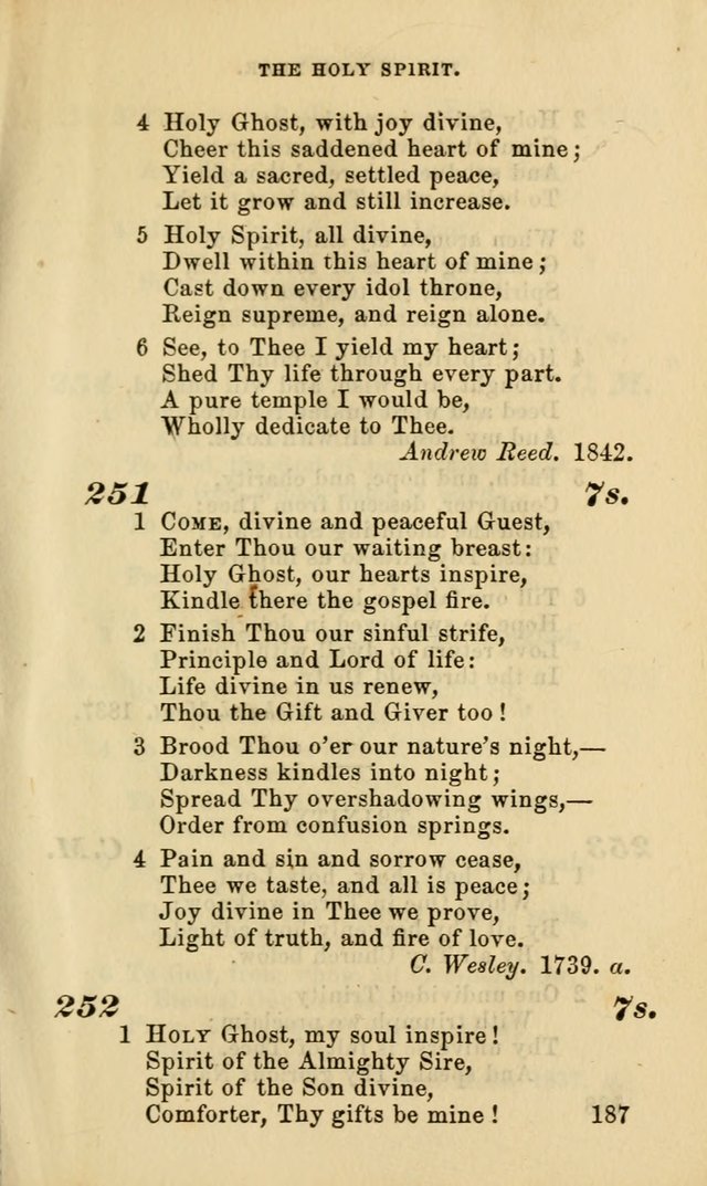 Hymns for the use of the Evangelical Lutheran Church, by the Authority of the Ministerium of Pennsylvania page 187