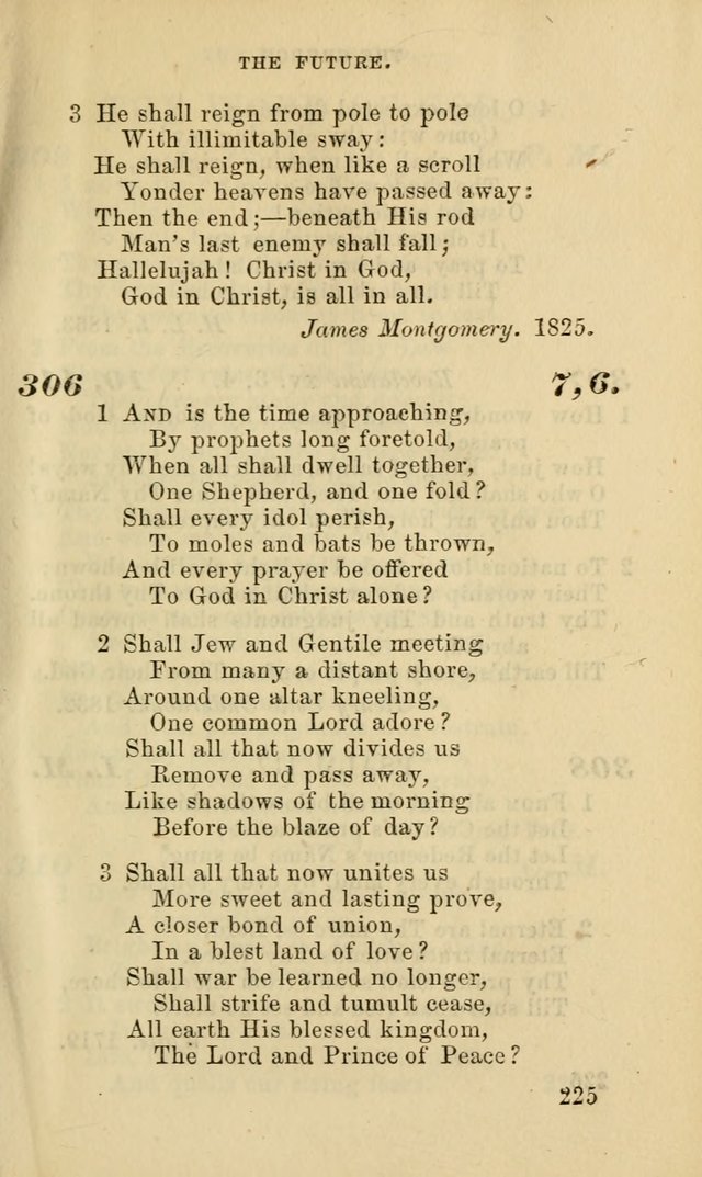 Hymns for the use of the Evangelical Lutheran Church, by the Authority of the Ministerium of Pennsylvania page 225