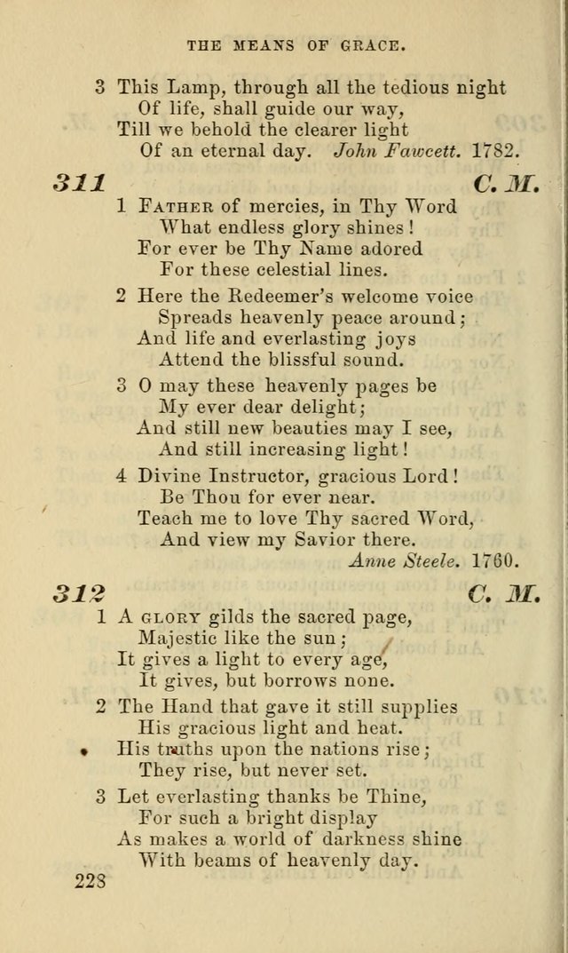 Hymns for the use of the Evangelical Lutheran Church, by the Authority of the Ministerium of Pennsylvania page 228