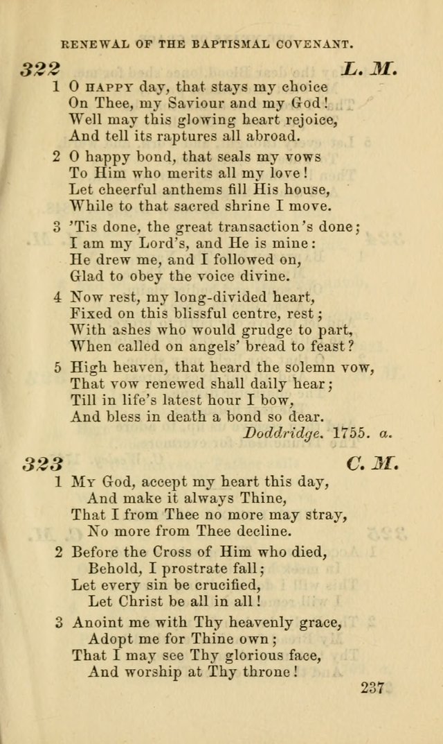 Hymns for the use of the Evangelical Lutheran Church, by the Authority of the Ministerium of Pennsylvania page 237