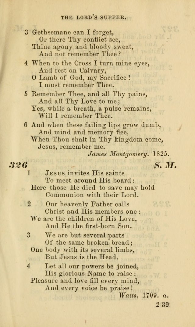 Hymns for the use of the Evangelical Lutheran Church, by the Authority of the Ministerium of Pennsylvania page 239