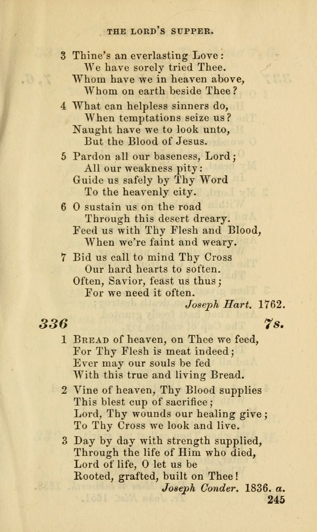 Hymns for the use of the Evangelical Lutheran Church, by the Authority of the Ministerium of Pennsylvania page 245