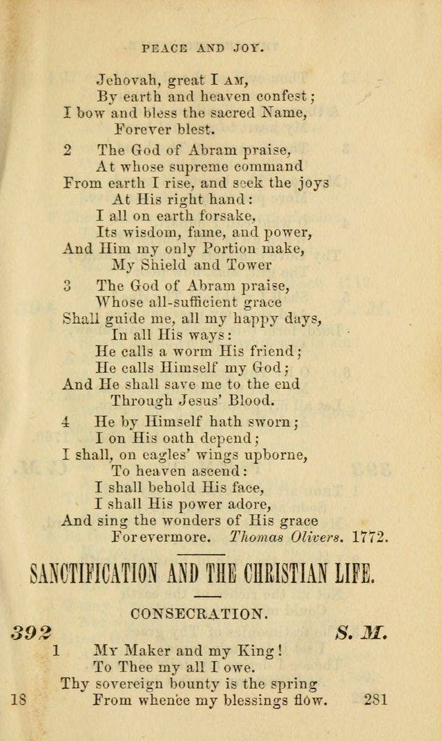 Hymns for the use of the Evangelical Lutheran Church, by the Authority of the Ministerium of Pennsylvania page 281