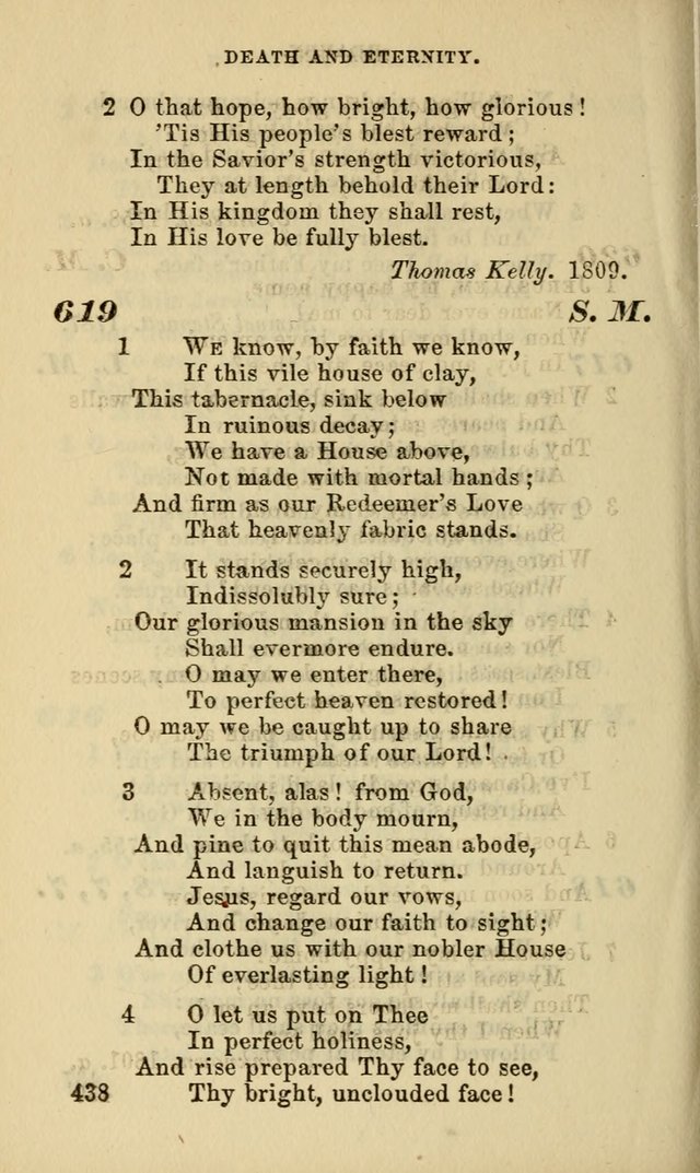 Hymns for the use of the Evangelical Lutheran Church, by the Authority of the Ministerium of Pennsylvania page 438