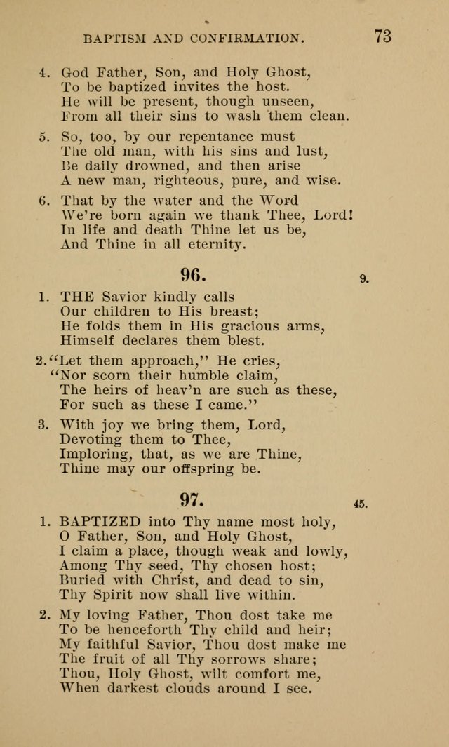 Hymnal for Evangelical Lutheran Missions page 73