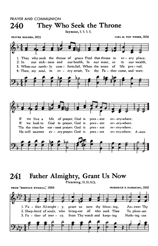 The Hymnal of The Evangelical United Brethren Church page 232