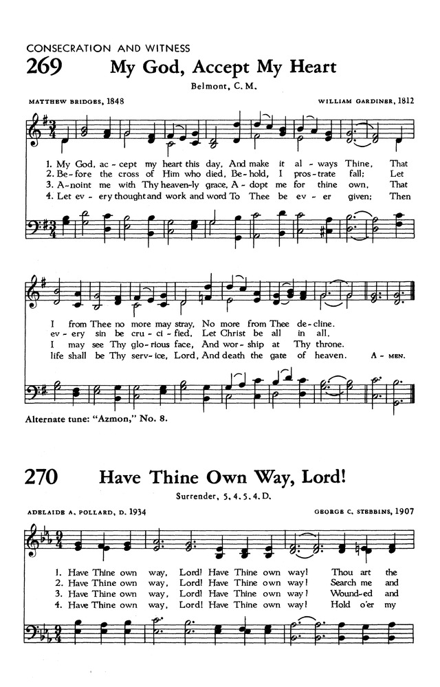 The Hymnal of The Evangelical United Brethren Church page 256