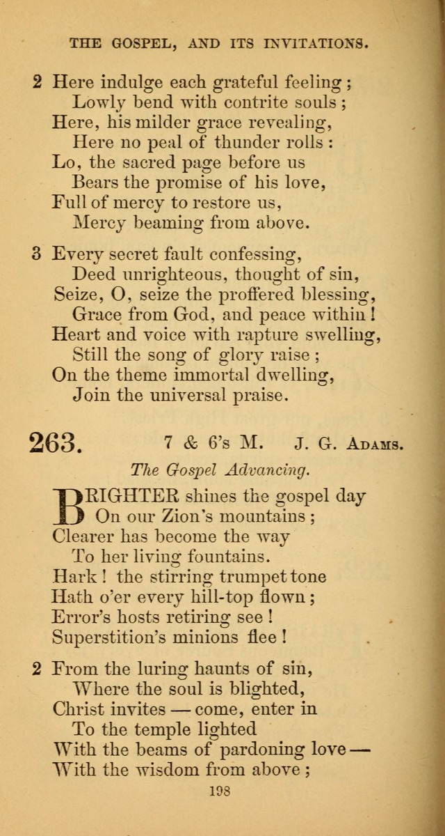 Hymns for Christian Devotion: especially adapted to the Universalist denomination. (New ed.) page 198
