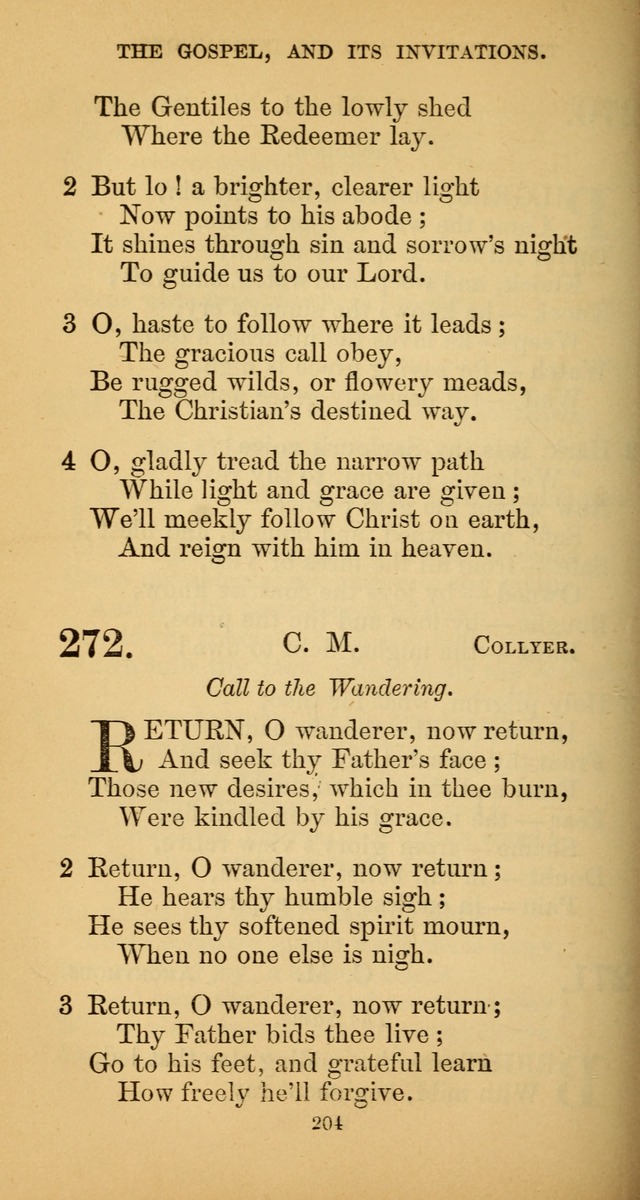 Hymns for Christian Devotion: especially adapted to the Universalist denomination. (New ed.) page 204