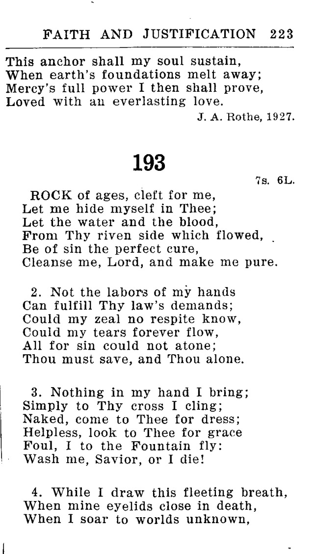 Hymnal for Church and Home (2nd ed.) page 223