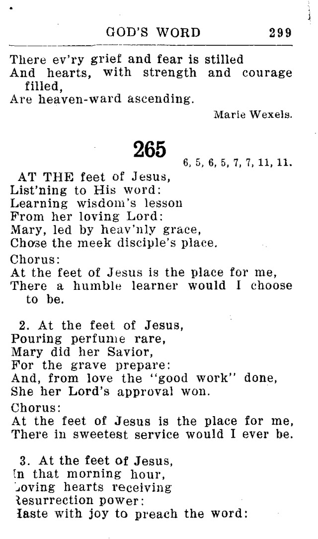 Hymnal for Church and Home (2nd ed.) page 299