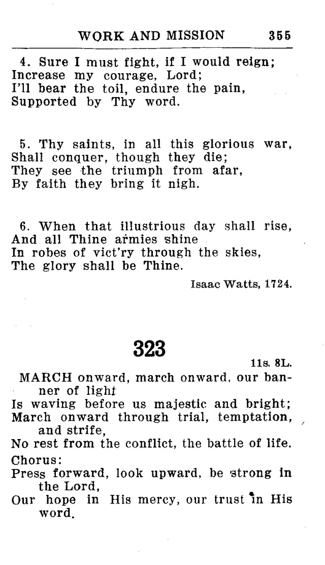 Hymnal for Church and Home (2nd ed.) page 355