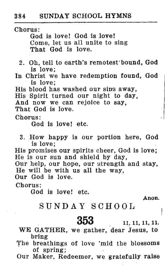 Hymnal for Church and Home (2nd ed.) page 384
