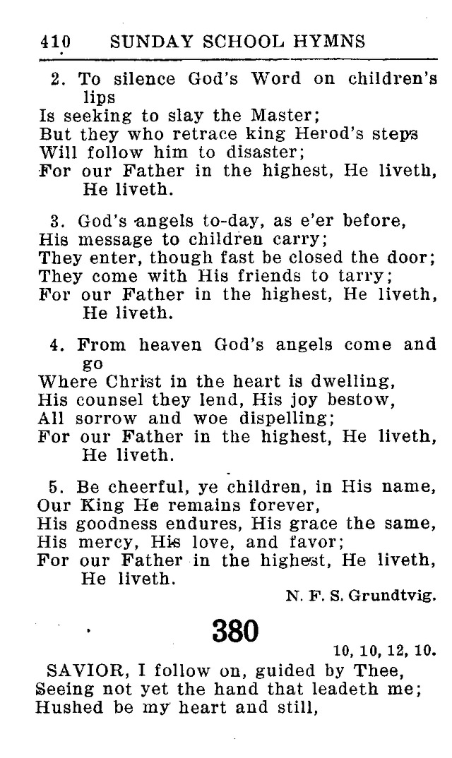 Hymnal for Church and Home (2nd ed.) page 410