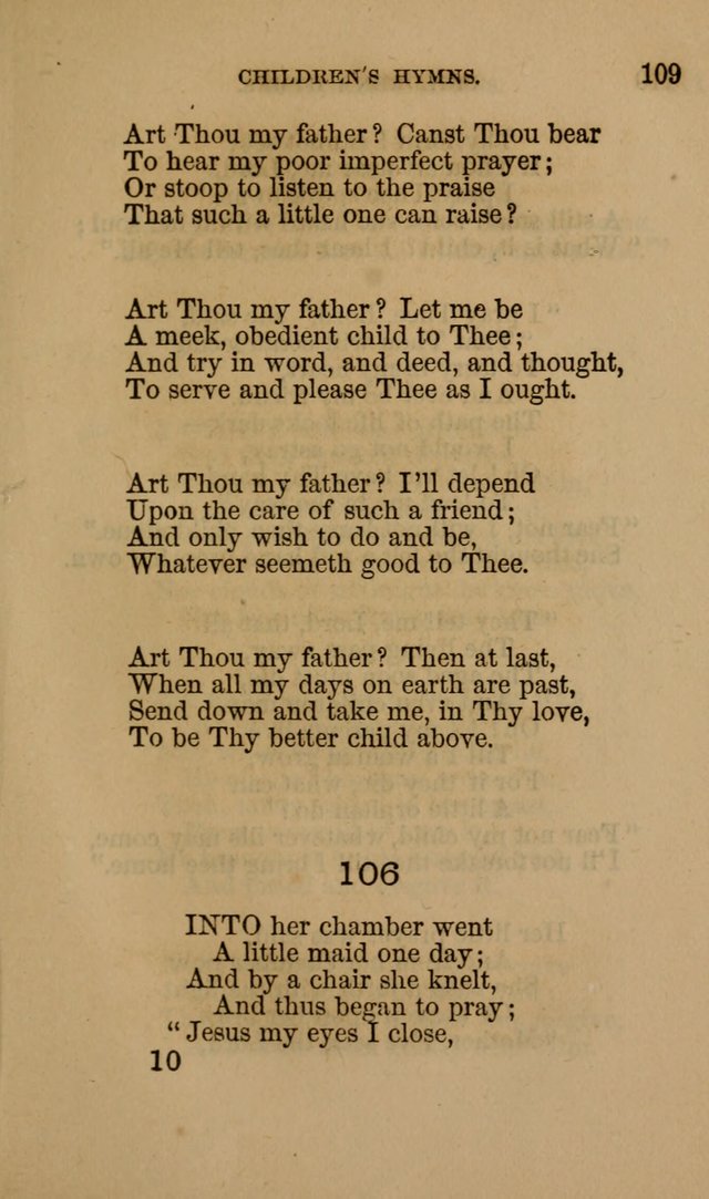 Hymns for First-Day Schools page 109