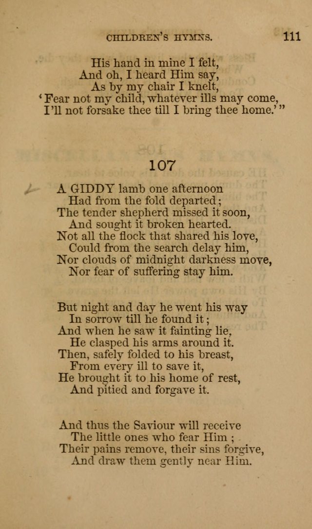 Hymns for First-Day Schools page 111