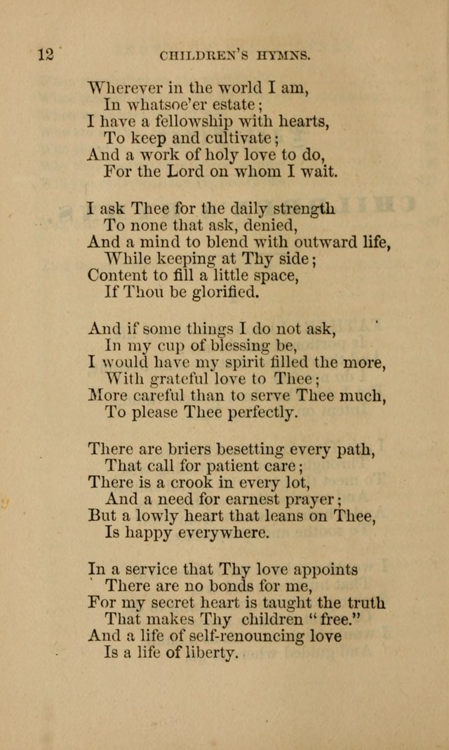 Hymns for First-Day Schools page 12