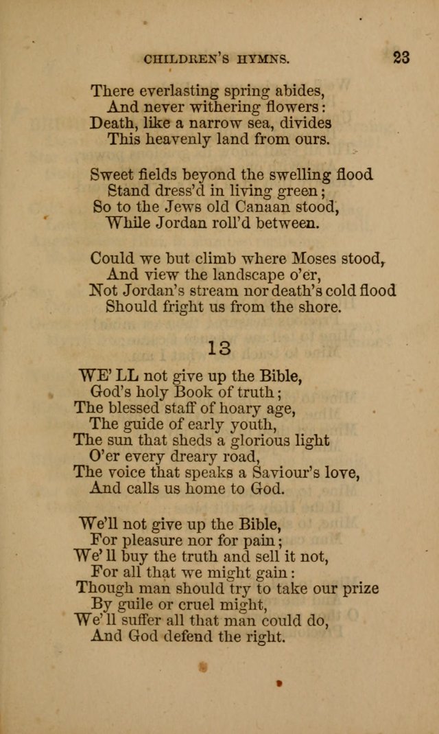 Hymns for First-Day Schools page 23