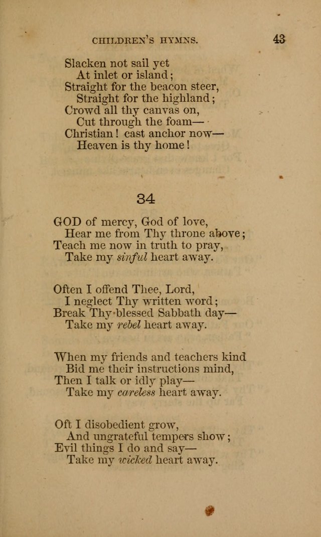 Hymns for First-Day Schools page 43
