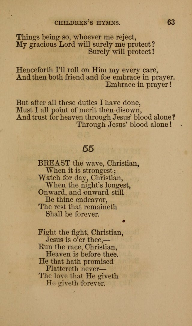 Hymns for First-Day Schools page 63