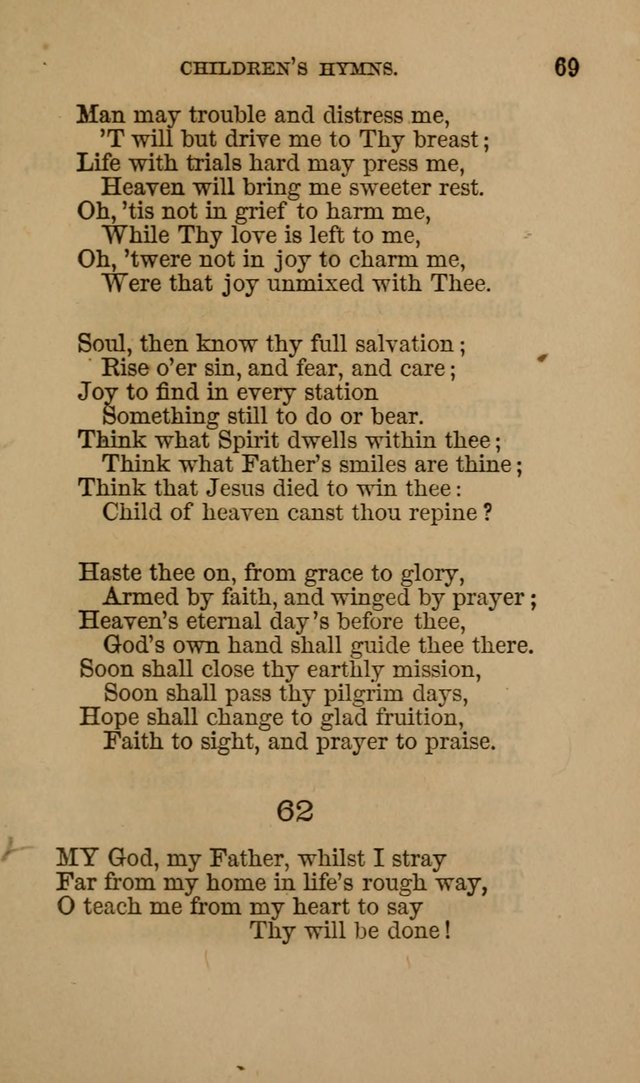 Hymns for First-Day Schools page 69
